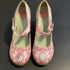 Hot Chocolate Mary Jane Heels Wmns 6